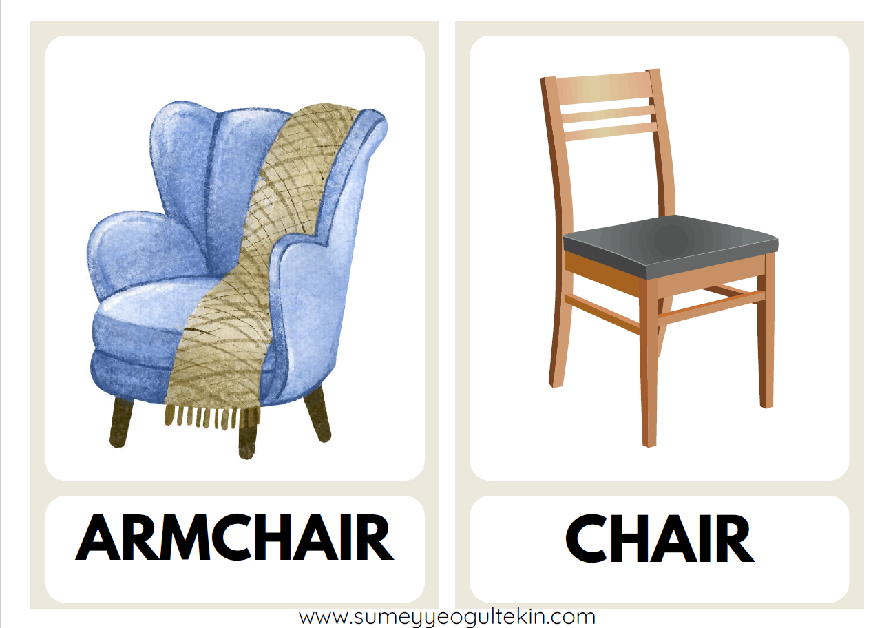 English 5 - Objects In The House FLASHCARDS